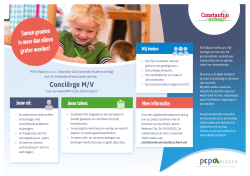 Vacature concierge Constantijnschool